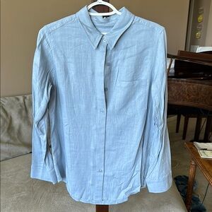 Blue Button-Up Shirt